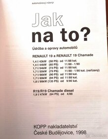 Kniha Renault 19 - 4