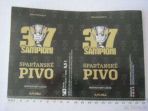 5x pivo pivní pivovar Strakonice Sparta Praha fotbal - 4