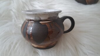 Keramická sada espresso - hrnečky/talířky, konvice/cukřenka - 4
