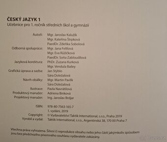 Učebnice Český jazyk pro SŠ - 4