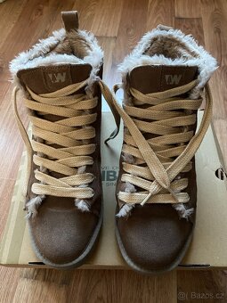 Pánské zimní kožené boty Weinbrenner s kožichem - č. 44 - 4