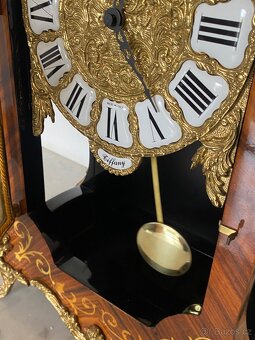 Velké stolní starožitné hodiny ve stylu A.Boulle-Tiffany - 4