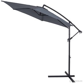 Nový Alu Slunečník 330 cm antracit - 4