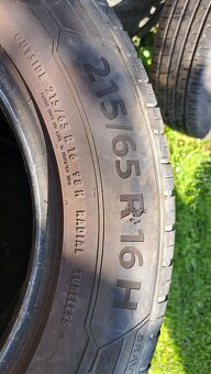 Prodám pneumatiky letní. 215,65,R 16,H. Cena.4000. - 4