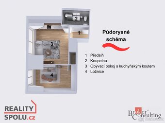 Prodej, byty/2+kk, 47.7 m2, Heydukova 1220/16, Libeň, 18000 - 4