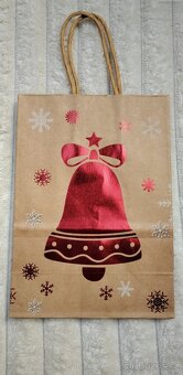 6.kusů "Vánočních" dárkových papírových tašek 21x15 cm - 4