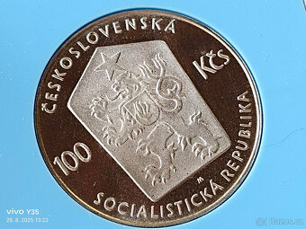 3x PROOF stříbrná pamětní mince Československo - 4