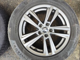 17"zimní alu sada 5x112 origo Tarraco Kodiaq Tiguan 2 215/6 - 4