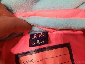 Zimní komplet, bunda, kalhoty pro holčičku vel. 92 - 4