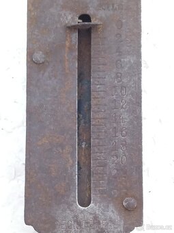 Retro starý kovový mincíř pružinová váha - 25kg - 4