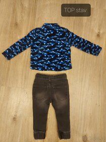 Kalhoty džíny mikina bunda body 86,92,104,ponožky,čepice,pun - 4