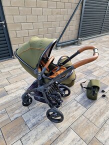 Kočárek EGG set korba + kárka zelený - 4