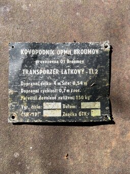Laťkový dopravník 4m - 4