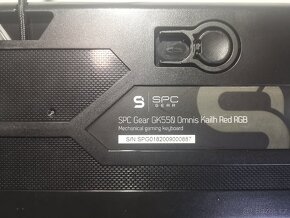 Mechanická klávesnice SPC Gear GK550 Kailh Red - 4