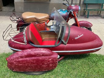 Jawa 350 / 354 kývačka 1956 + sidecar Velorex 560, s TP - 4