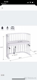 Postýlka/přistýlka Babybay - 4