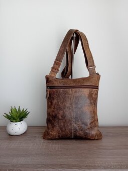 Vera Pelle crossbody taška kožená unisex - 4