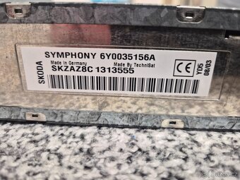 Originální autorádio Škoda SYMPHONY s CD - 4