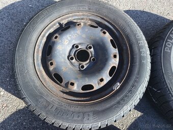 Plech. kola R14 ze škoda fabia 1 + starší zimní pneu 165/70 - 4