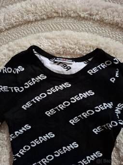 Černý svetřík Retro Jeans - 4