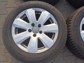 Kola Audi 7,5x16, ET45, 5x112, zimní pneu 225/55. - 4