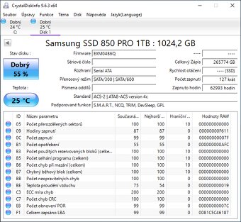 5x SSD SAMSUNG 850 PRO 1 TB SATA - otestované - 4
