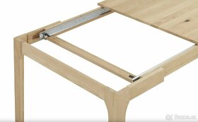 Mega velký rozkládací jídelní stůl divoký dub masiv 180-240 - 4