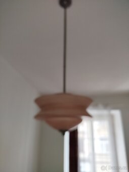 Starý lustr,kov ,sklo - 4