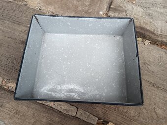 Starý smaltovaný pekáč - 4