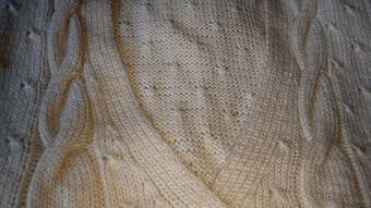 Vesta pletená dámská (retro) - LEVNĚ - 4