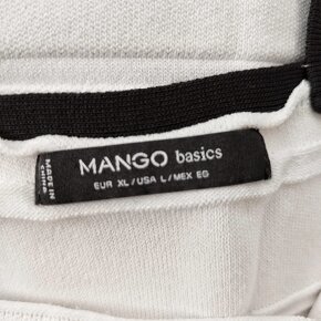 Dámské Boho Etno retro šaty bílé černé tenisové MANGO - 4