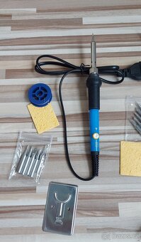 Mikropájka 230V/60W, s výměnnými hroty+cín+držák, TOP. - 4