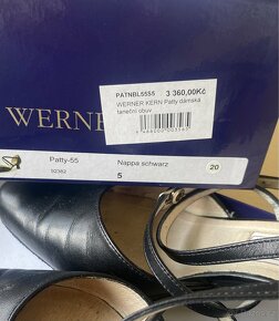 Dívčí boty do tanečních Werner Kern vel 39 stelka 25 cm, - 4