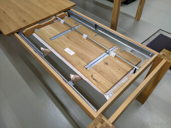 Jídelní stůl rozkládací celomasiv DUB 100x200+ 100cm NOVÝ - 4