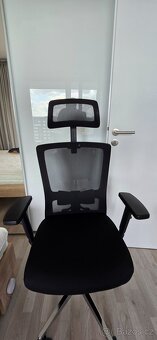 Ergonomická kancelářská židle s bederní opěrkou NOVÁ, sleva - 4