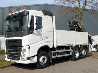 Volvo FH 420 - 6x2 – Valník + HR-Palfinger PK 24001-K–EURO 6 - 4