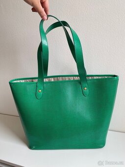 Kožená velká kabelka Ralph Lauren Newton - 4