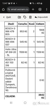 Prodám přední brzdové kotouče Bosh, průměr 280mm, nové - 4