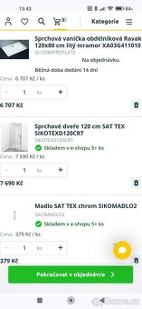 Sprchový kout 80x120 - 4