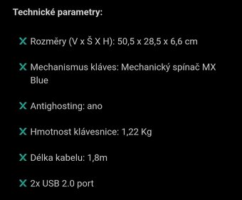 Herní klávesnice X-gamer - 4