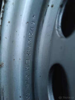 VW T5 T6 - disky 6,5x16 et51 + NOVÉ zimní 205/65/16C - 4
