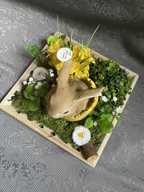 velikonoční dekorace zajíc ve vejci - 4
