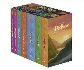 Harry Potter Box set + doplňkové knížky + hůlka - 4