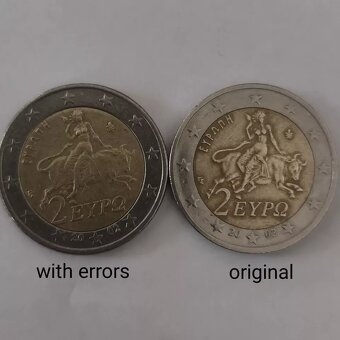 vzácná 2€ mince z roku 2002 s chybou ražby – sběratelský - 4