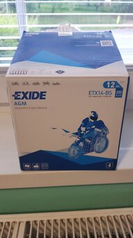 Motobaterie EXIDE ETX14-BS,12V,12 Ah 200 A - 4