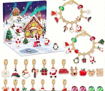Nový dětský adventní kalendář - Náramek s přívěsky - 4