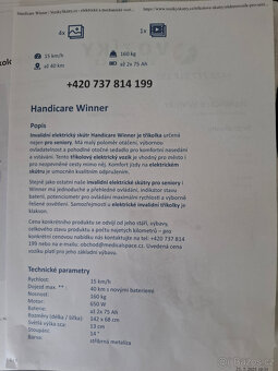 Seniorský vozík Handicare Winner - 4