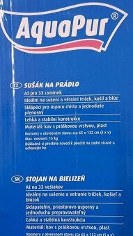 SUŠÁK NA PRÁDLO SKLÁPĚCÍ AQUA PUR - 4