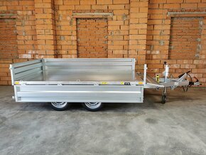 přívěsný vozík – elektrohydraulický sklápěč, 2500 kg - 4