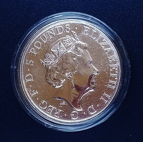 Queen's Beasts-prvni 3 mince serie Lion+ Griffin +Red Dragon - 4
